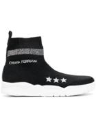 Chiara Ferragni Logo Sock Boots - Black