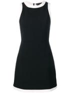 Alice+olivia Contrast Trim Dress - Black