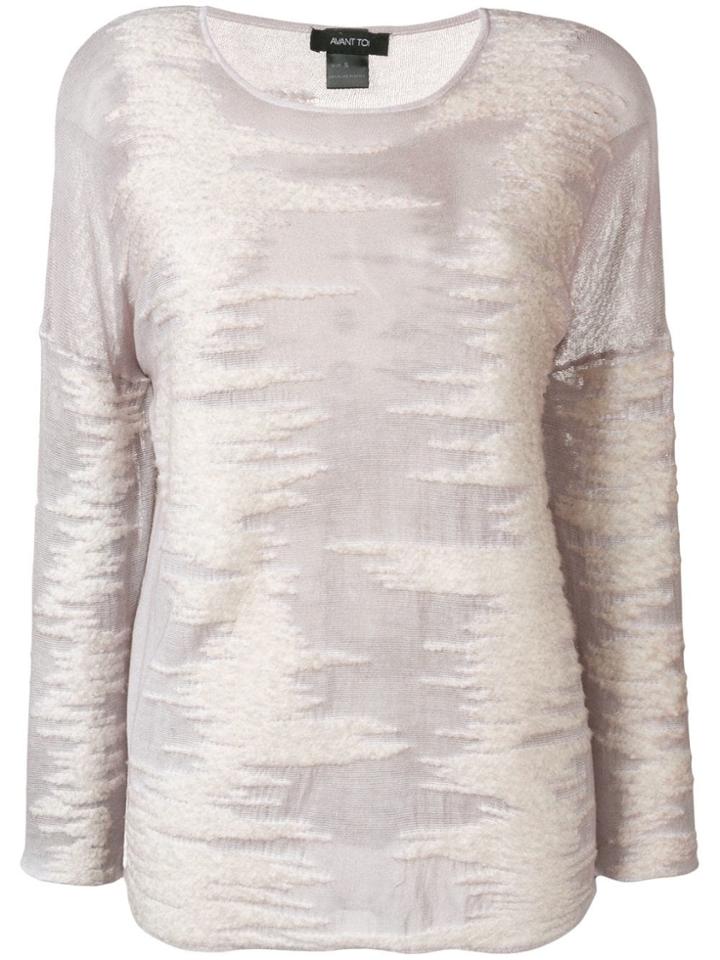 Avant Toi Textured Fine Knit Jumper - Pink