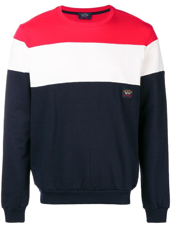 Paul & Shark Colour Block Sweatshirt - Blue