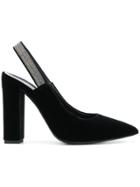 Fabiana Filippi Bead Embellished Sling-back Pumps - Black