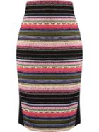 Cecilia Prado Knitted Pencil Skirt, Women's, Size: G, Black, Acrylic/polyamide/viscose