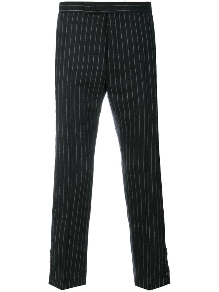 Thom Browne Chalk Stripe Slim Fit Trouser - Grey