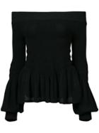 Jonathan Simkhai Off Shoulder Sweater - Black