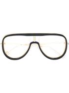 Fendi Eyewear Futuristic Unisex Glasses - Gold