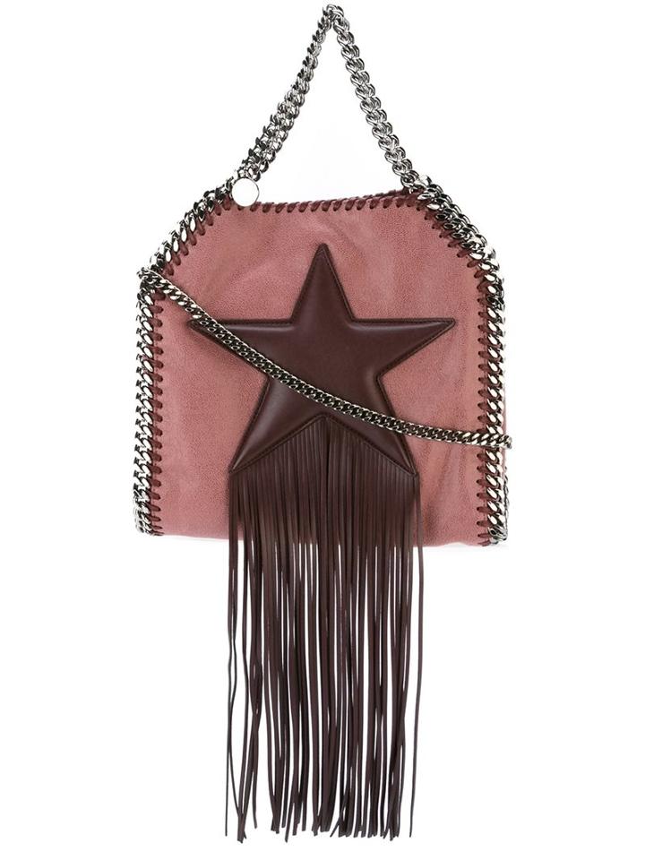 Stella Mccartney Mini 'falabella' Tote, Women's, Pink/purple, Artificial Leather