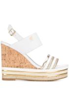 Hogan Wedge Heel Sandals - White