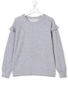 Kenzo Kids Teen Ruffle-trimmed Sweatshirt - Grey