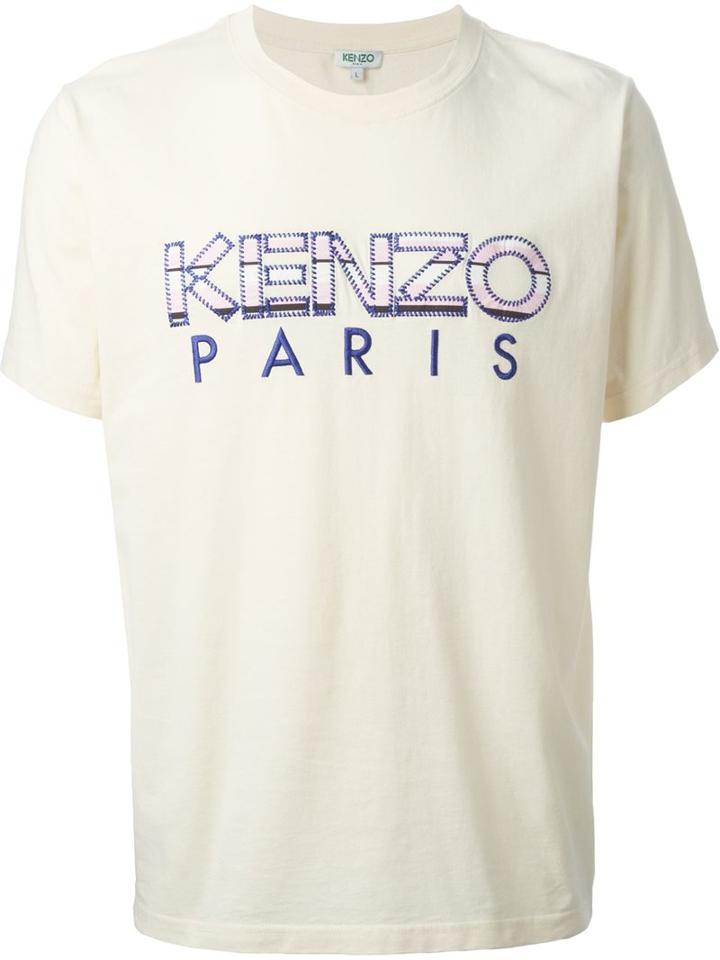 Kenzo 'kenzo Paris' T-shirt, Men's, Size: Small, Nude/neutrals, Cotton