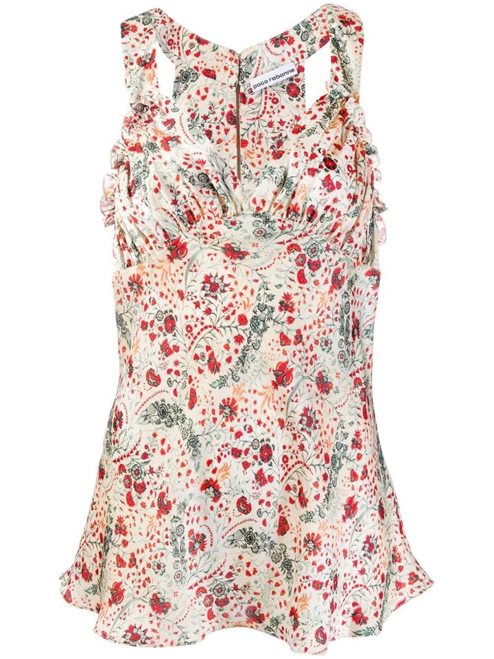 Paco Rabanne Carnation Vest Top - Neutrals