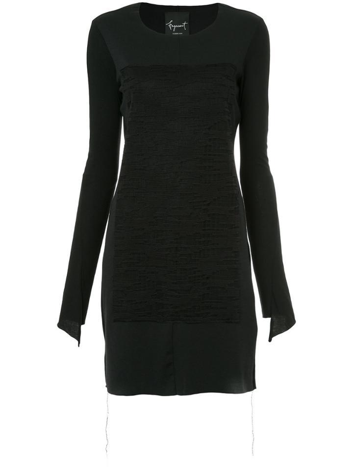 Fagassent Panelled Front Dress - Black