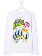Kenzo Kids Teen Super Kenzo T-shirt - White