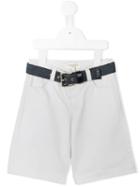 Cashmirino Belted Bermuda Shorts, Toddler Boy's, Size: 4 Yrs, Grey