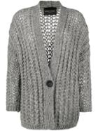 Roberto Collina Open-knit Cardigan - Grey
