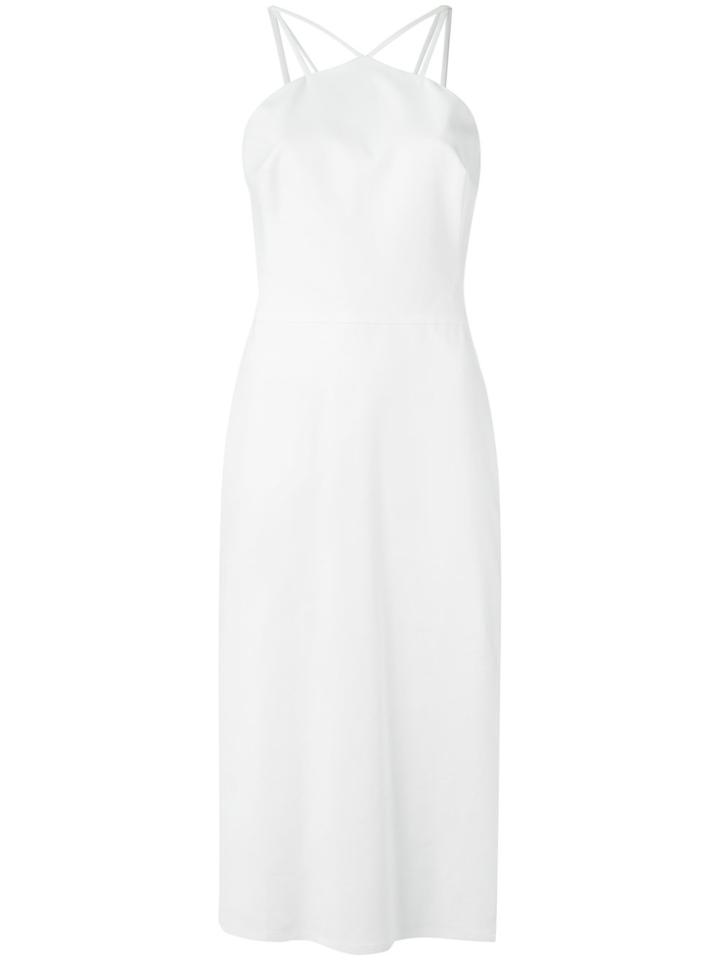 Andrea Marques Straight Midi Dress - White
