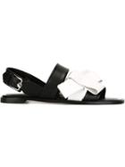Tod S Bow Detail Sandals, Women's, Size: 35, Black, Leather