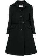 Chloé Buttoned Up Longsleeved Coat - Black
