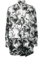 Sonia Rykiel Palm Print Crepe Shirt - White