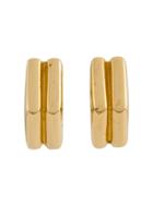 Monet Vintage Double Bar Earrings - Yellow & Orange