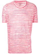 Majestic Filatures - Striped Crewneck T-shirt - Men - Linen/flax - Xl, White, Linen/flax