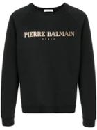 Pierre Balmain Logo Print Sweatshirt - Black