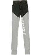 Telfar Panelled Straight-leg Jeans - Grey