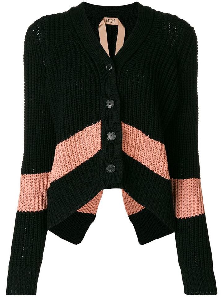Nº21 Slouchy Cropped Cardigan - Black