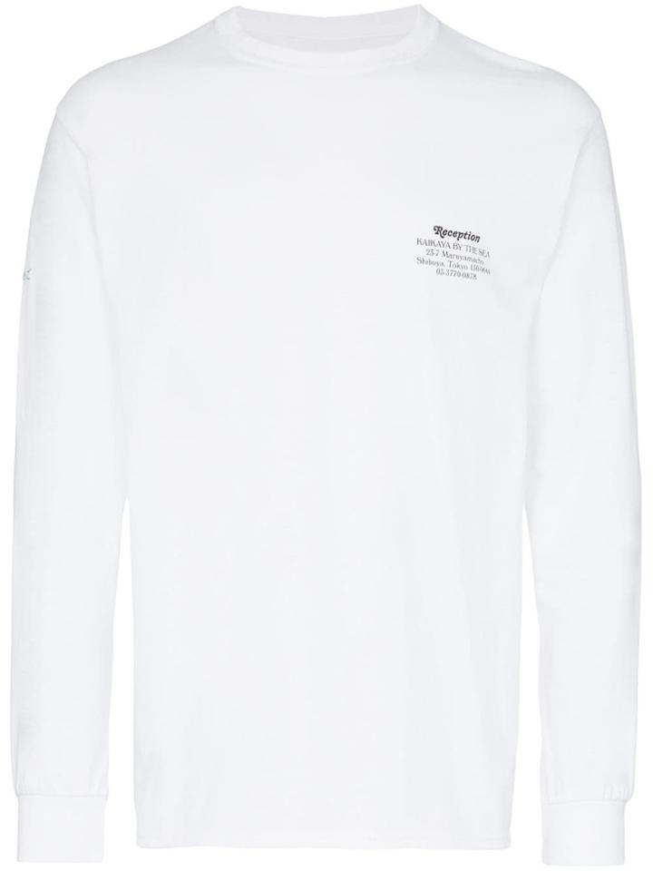Reception Tokyo Long Sleeve T-shirt - White