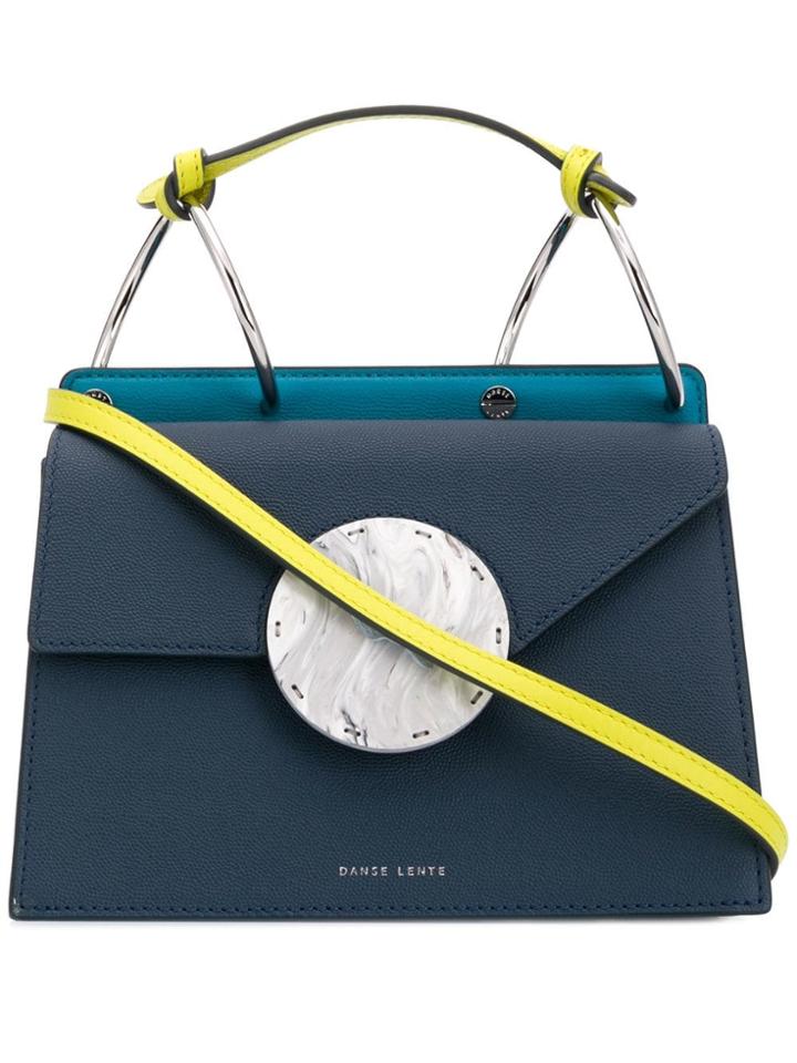 Danse Lente Marble Lock Crossbody Bag - Blue