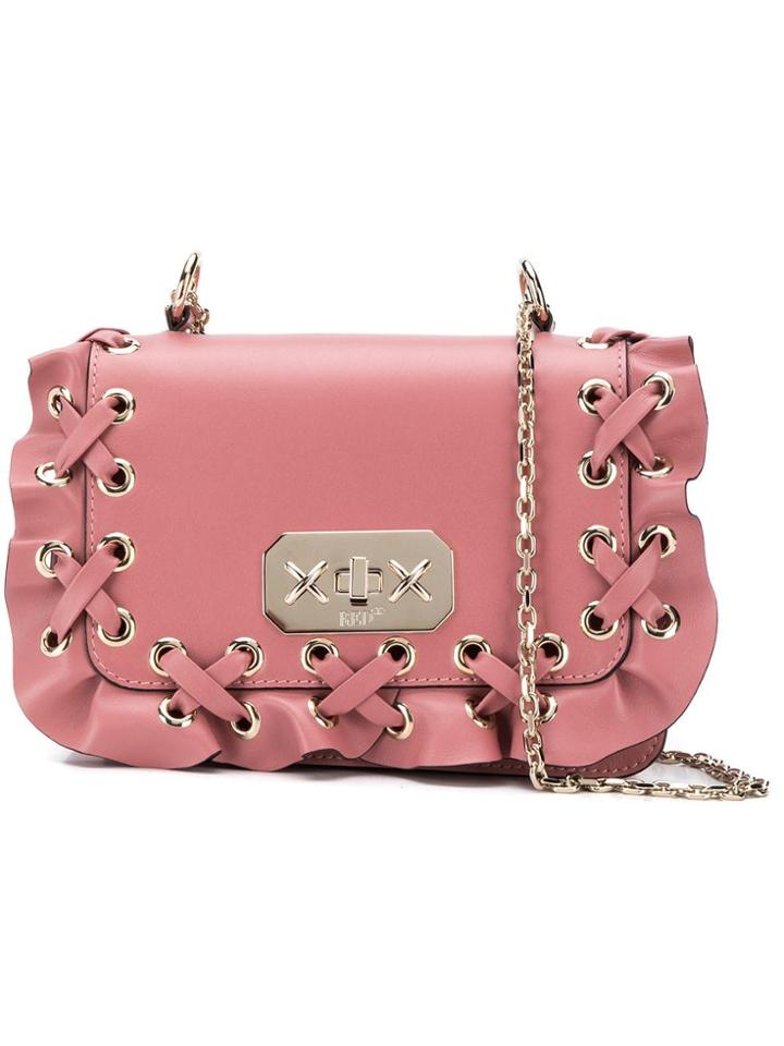 Red Valentino Red (v) Rockruffle Shoulder Bag - Pink