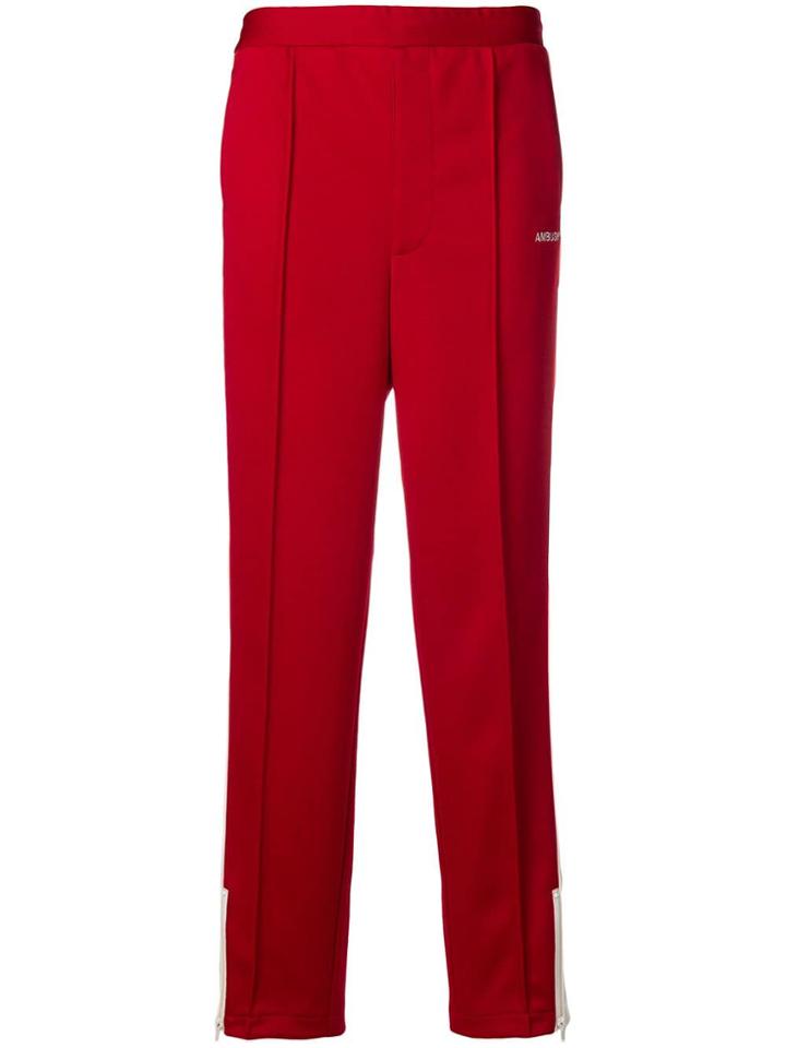 Ambush Side Stripe Track Trousers - Red