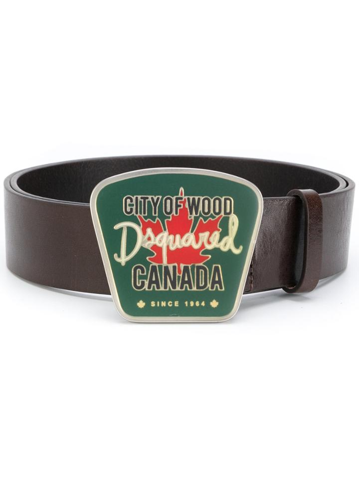 Dsquared2 Logo Belt - Brown