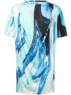 Wan Hung Haina Long T-shirt, Men's, Size: Small, Blue, Cotton