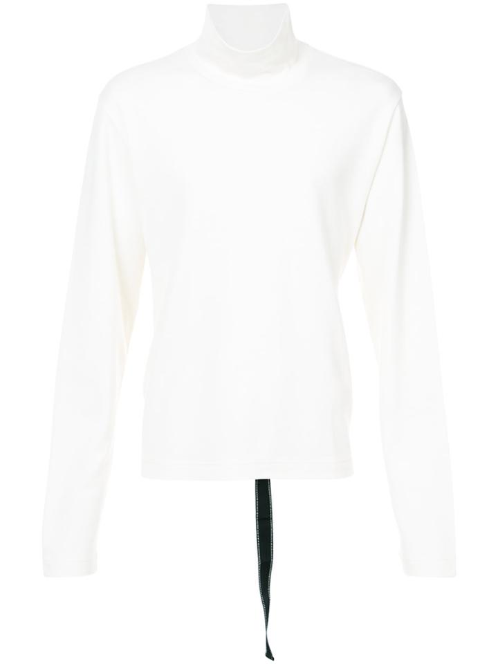 Oamc Tie Back Turtleneck Sweater - Nude & Neutrals