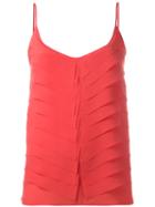 Capucci Layered Cami, Women's, Size: 40, Pink/purple, Silk