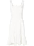 Emanuel Ungaro Flared Jacquard Dress - White