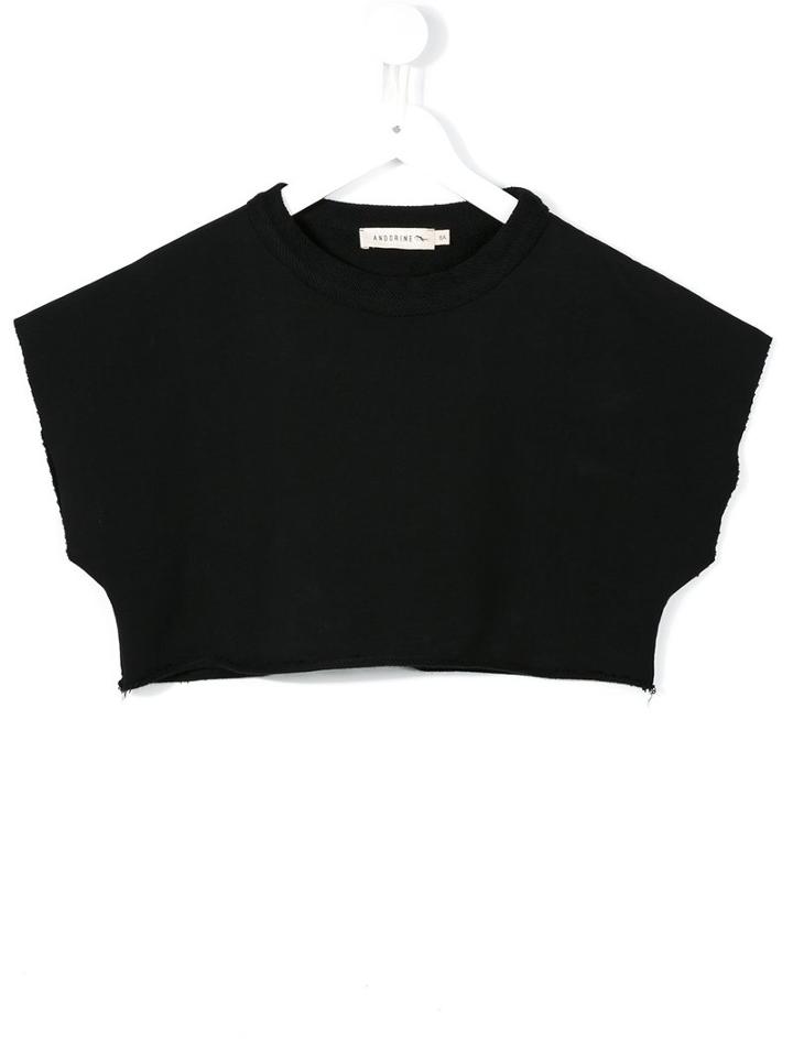 Andorine Fleece Top, Girl's, Size: 8 Yrs, Black