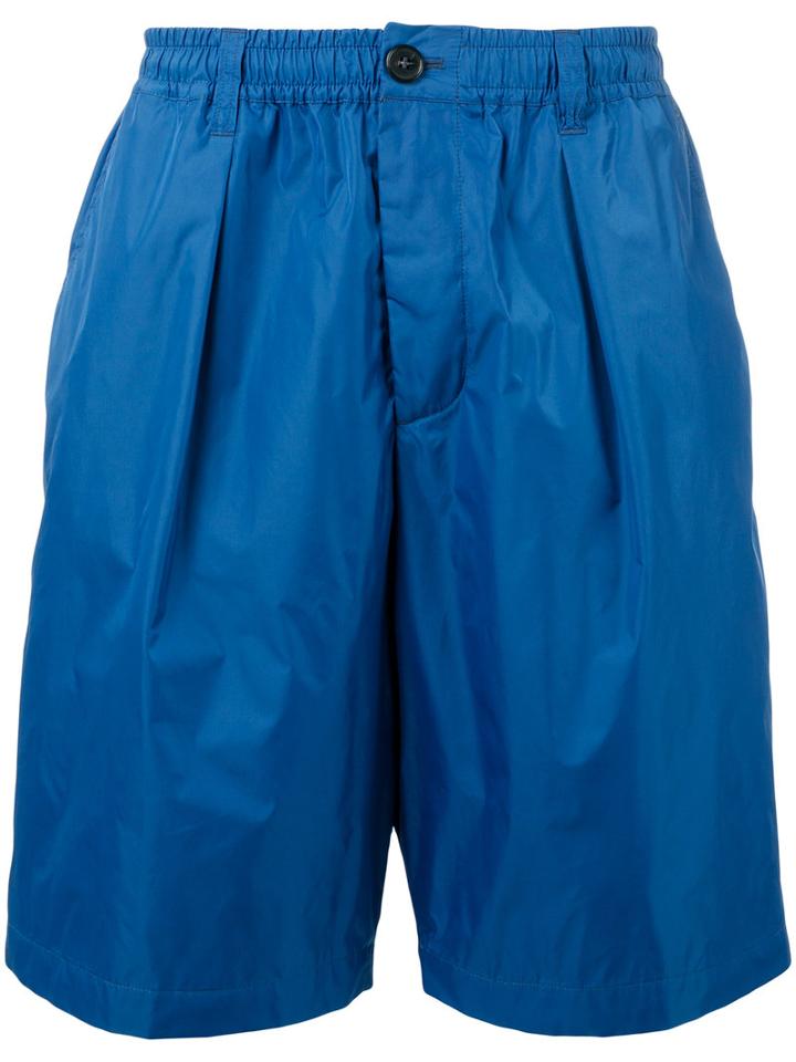 Marni Track Shorts, Men's, Size: 46, Blue, Cotton/polyamide
