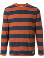Kent & Curwen Stripe Pattern T-shirt - Brown