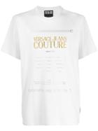 Versace Jeans Couture Etichetta Label Embroidered T-shirt - White