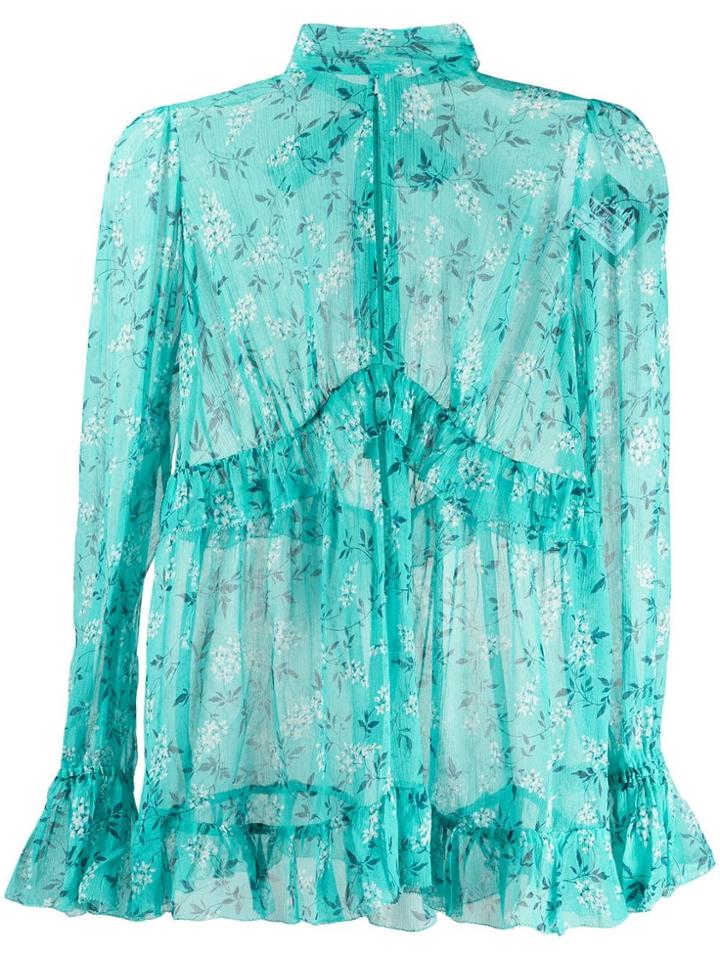 Zimmermann Floral Print Blouse - Green