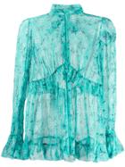 Zimmermann Floral Print Blouse - Green