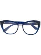 Dolce & Gabbana Eyewear Cat-eye Frame Glasses - Blue