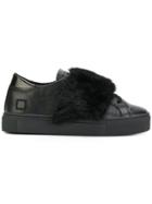 D.a.t.e. Lace-up Fur Sneakers - Black