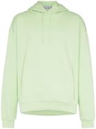 Martine Rose Classic Logo Embroidered Cotton Hoodie - Green