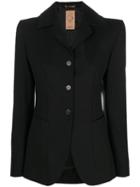 Romeo Gigli Pre-owned 2000's Fitted Buttoned Jacket - Black