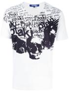 Junya Watanabe Comme Des Garçons Man Printed T-shirt, Men's, Size: Medium, White, Cotton/rayon