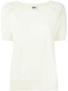 Sonia By Sonia Rykiel Shoulder Detail Short Sleeve Knitted Pullover