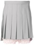 Thom Browne Lace Trim Bloomer Miniskirt - Grey