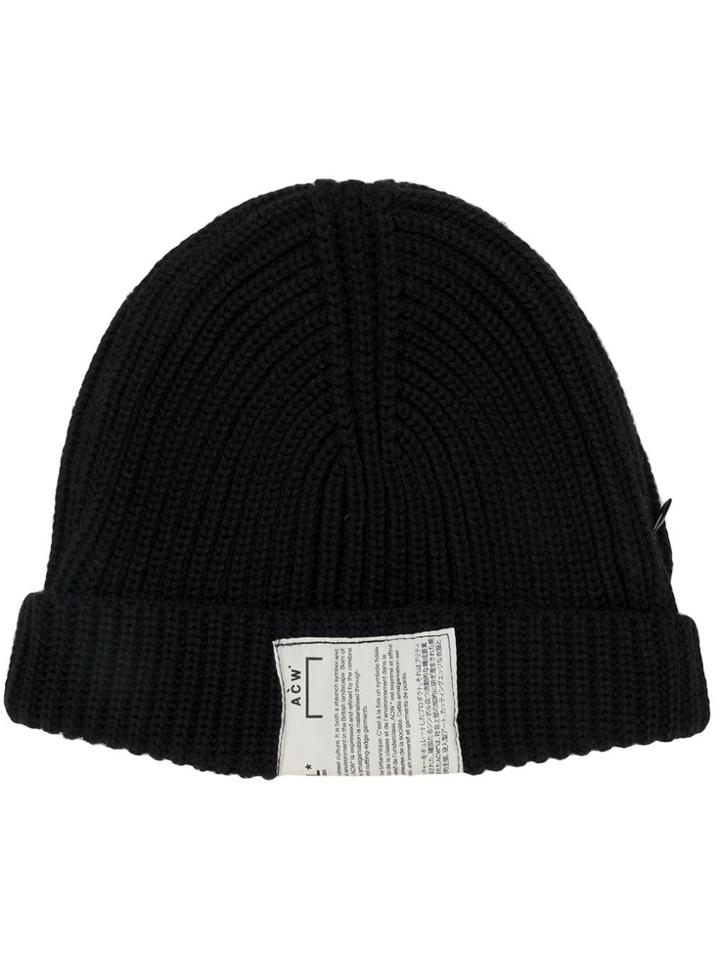 A-cold-wall* Ribbed Knitted Hat - Black